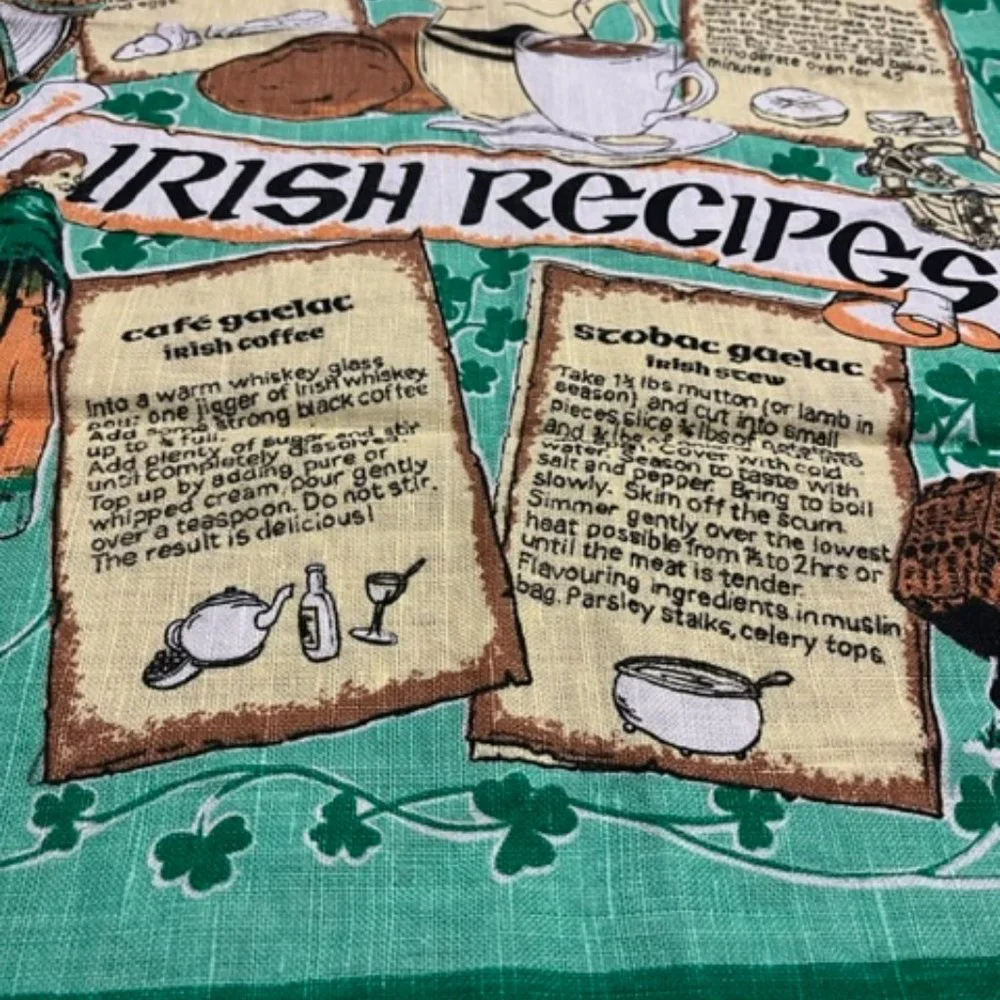 Irish Linen/Cotton Tea Towel ~ Traditional Irish Recipes 19